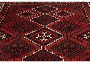 Tappeto Lori Geometrico Rosso Scuro Blu Notte 227x300 Cm