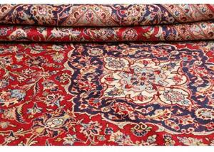 Tappeto Ardakan Medaglione Floreale Rosso Blu Scuro 247x350 Cm