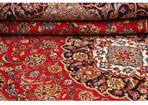 Tappeto Ardakan Medaglione Floreale Rosso Blu Scuro 203x295 Cm