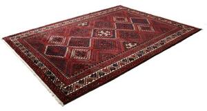 Tappeto Lori Geometrico Rosso Scuro Blu Notte 227x300 Cm