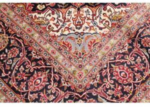 Tappeto Ardakan Medaglione Floreale Rosso Blu Scuro 246x353 Cm