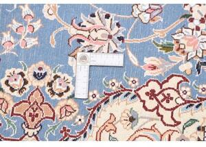 Tappeto Nain 9la Medaglione Floreale Azzurro Avorio 153x255 Cm