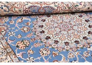 Tappeto Nain 9la Medaglione Floreale Azzurro Avorio 153x255 Cm