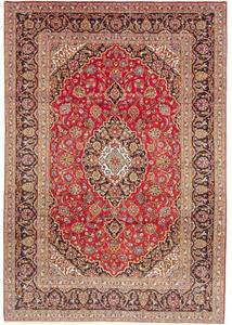 Tappeto Ardakan Medaglione Floreale Rosso Blu Scuro 203x295 Cm