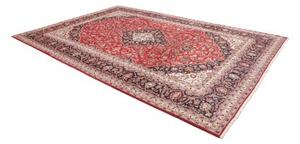 Tappeto Ardakan Medaglione Floreale Rosso Blu Scuro 255x364 Cm