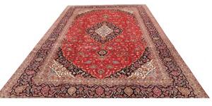 Tappeto Ardakan Medaglione Floreale Rosso Blu Scuro 246x353 Cm