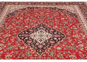 Tappeto Ardakan Medaglione Floreale Rosso Blu Scuro 255x364 Cm