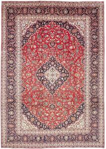 Tappeto Ardakan Medaglione Floreale Rosso Blu Scuro 255x364 Cm