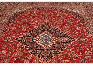 Tappeto Ardakan Medaglione Floreale Rosso Blu Scuro 248x350 Cm
