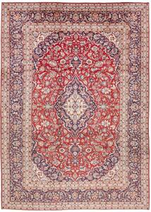 Tappeto Ardakan Medaglione Floreale Rosso Blu Scuro 247x350 Cm