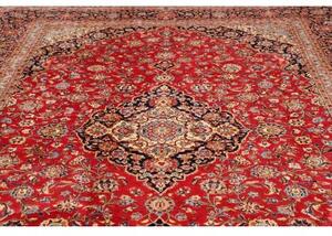Tappeto Ardakan Medaglione Floreale Rosso Blu 256x350 Cm