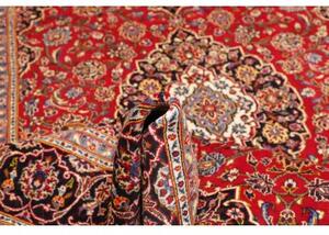 Tappeto Ardakan Medaglione Floreale Rosso Blu Scuro 203x295 Cm