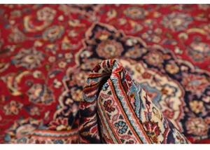 Tappeto Ardakan Medaglione Floreale Rosso Blu Scuro 195x312 Cm