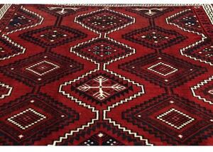 Tappeto Lori Geometrico Rosso Scuro Blu Scuro 236x318 Cm