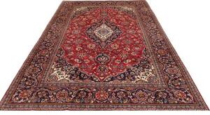 Tappeto Ardakan Medaglione Floreale Rosso Blu Scuro 196x313 Cm