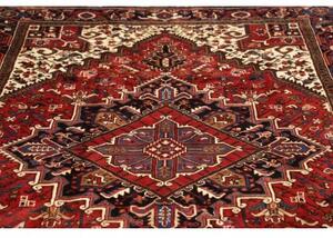 Tappeto Gorawan Stilizzato Rosso Blu Scuro 210x306 Cm