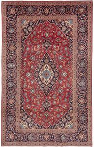 Tappeto Ardakan Medaglione Floreale Rosso Blu Scuro 195x312 Cm