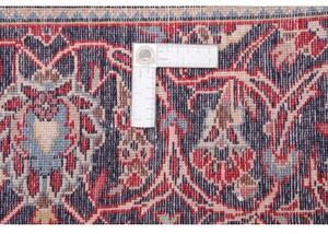 Tappeto Ardakan Medaglione Floreale Rosso Blu Scuro 197x298 Cm