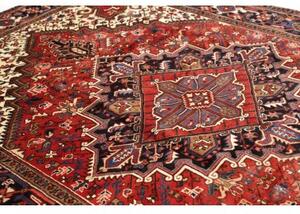 Tappeto Gorawan Stilizzato Rosso Blu Scuro 210x306 Cm