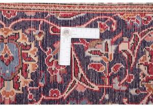 Tappeto Ardakan Medaglione Floreale Rosso Blu Scuro 202x295 Cm