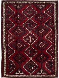 Tappeto Lori Geometrico Rosso Scuro Blu Scuro 236x318 Cm