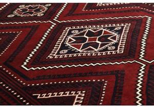 Tappeto Lori Geometrico Rosso Scuro Nero 224x328 Cm