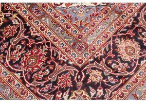 Tappeto Ardakan Medaglione Floreale Rosso Blu Scuro 250x347 Cm