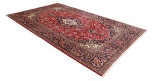 Tappeto Ardakan Medaglione Floreale Rosso Blu Scuro 196x313 Cm