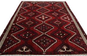 Tappeto Lori Geometrico Rosso Scuro Blu Scuro 236x318 Cm