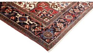 Tappeto Gorawan Stilizzato Rosso Blu Scuro 210x306 Cm