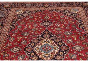 Tappeto Ardakan Medaglione Floreale Rosso Blu Scuro 195x312 Cm