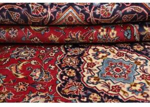 Tappeto Ardakan Medaglione Floreale Rosso Blu Scuro 195x312 Cm