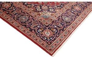 Tappeto Ardakan Medaglione Floreale Rosso Blu Scuro 195x312 Cm