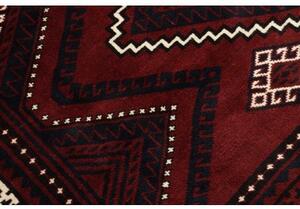 Tappeto Lori Geometrico Rosso Scuro Nero 224x328 Cm