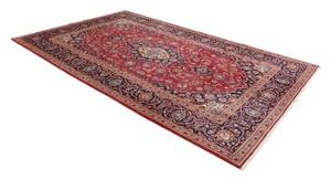 Tappeto Ardakan Medaglione Floreale Rosso Blu Scuro 195x312 Cm