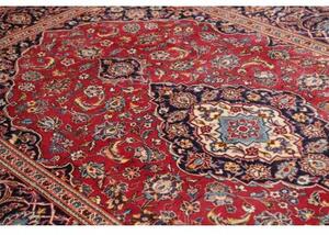 Tappeto Ardakan Medaglione Floreale Rosso Blu Scuro 195x312 Cm