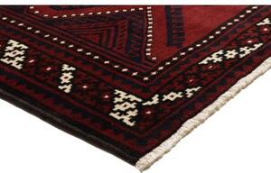 Tappeto Lori Geometrico Rosso Scuro Nero 224x328 Cm
