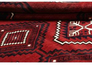 Tappeto Lori Geometrico Rosso Scuro Blu Scuro 236x318 Cm