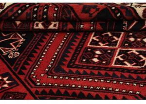 Tappeto Lori Geometrico Rosso Blu Scuro 186x273 Cm