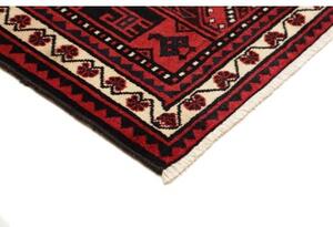 Tappeto Lori Geometrico Rosso Blu Scuro 186x273 Cm