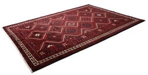 Tappeto Lori Geometrico Bordeaux Nero 222x302 Cm