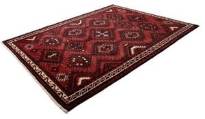 Tappeto Lori Geometrico Rosso Scuro Nero 235x300 Cm