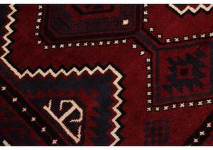 Tappeto Lori Geometrico Rosso Scuro Avorio 223x300 Cm