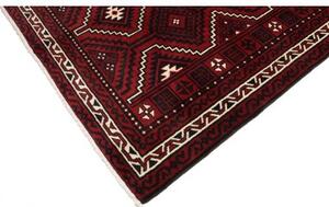 Tappeto Lori Geometrico Bordeaux Nero 222x302 Cm