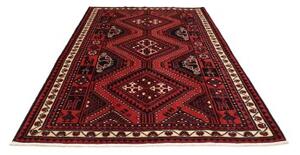 Tappeto Lori Geometrico Rosso Blu Scuro 186x273 Cm