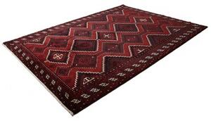 Tappeto Lori Geometrico Rosso Scuro Avorio 223x300 Cm