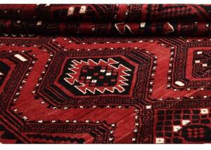 Tappeto Lori Geometrico Rosso Scuro Nero 235x300 Cm