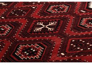 Tappeto Lori Geometrico Rosso Scuro Nero 235x300 Cm