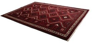 Tappeto Lori Geometrico Bordeaux Nero 222x302 Cm