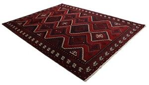 Tappeto Lori Geometrico Rosso Scuro Avorio 223x300 Cm